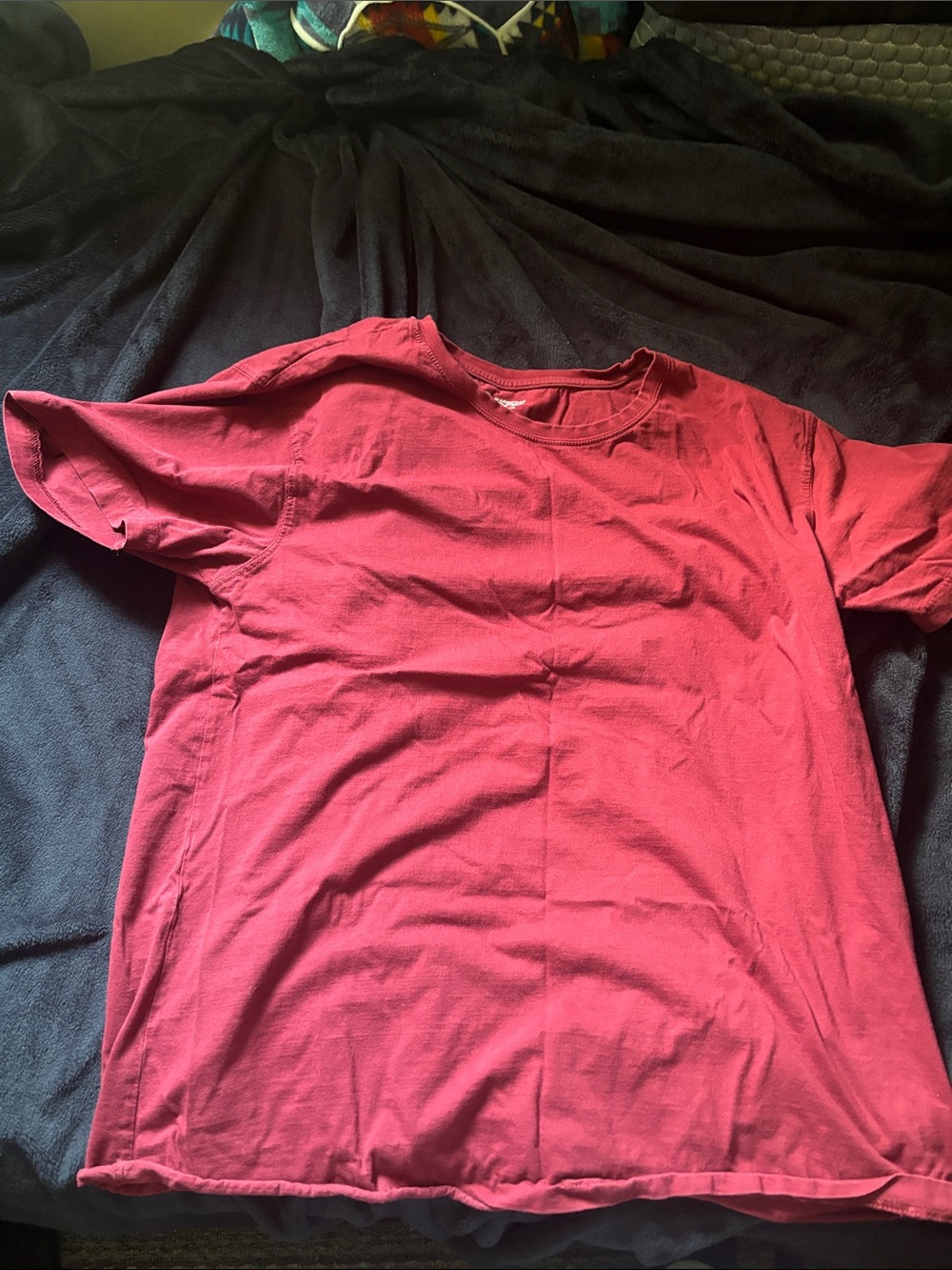 Everyday Crew Neck Tee in Deep Red